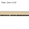 thumbnail image 3 of Unique Bargains 8" x 8" x 0.12" 3-Layer Corrugated Cardboard Pads Corrugated Paper Brown 12Pcs, 3 of 4