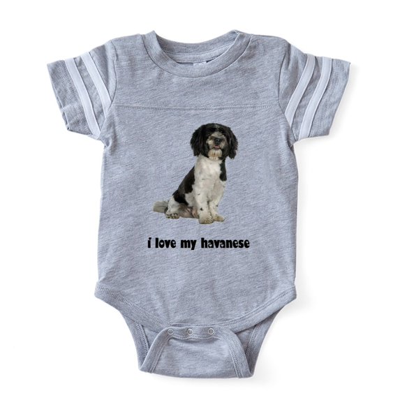 CafePress - FIN Havanese Love - Cute Infant Baby Football Bodysuit