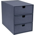 thumbnail image 6 of Bigso Ingrid 3-Drawer Fiberboard Desk Organizer Drawers | Blue, 6 of 6