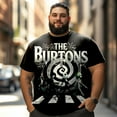 thumbnail image 2 of Men T Shirt for Big & Tall Man Graphic Short Sleeve Plus Size Oversized Tee Tshirts 4XL 3DTS10095, 2 of 6