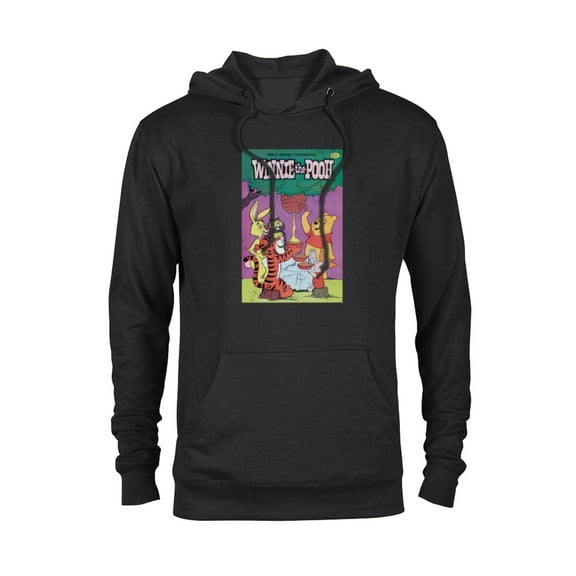 Disney Winnie The Pooh and Friends Retro Poster - Pullover Hoodie for Adults - Customized-Black