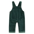 thumbnail image 1 of xiaxaixu Toddler Boys Girls Spring Autumn Sling Jumpsuit Solid Color Sleeveless Suspender Pants, 1 of 8