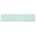 thumbnail image 3 of MKHERT Teal Checkered Plaid Elegant Gingham Check Table Runner Home Decor for Home Kitchen Dining Wedding Party 16x72 Inch, 3 of 3
