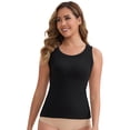 thumbnail image 4 of DARING DIVA Women's Breastfeeding Scoop Neck Undershirts Tank Tops L Black, 4 of 6