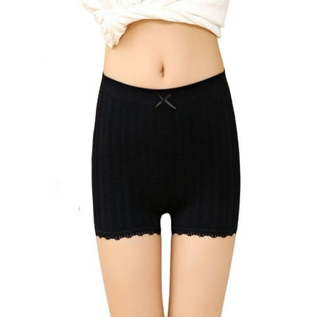 

Womens Panties Seamless Anti Emptied Underwear Girl Briefs Lady Slimming Lace Crochet Safety Short Pants