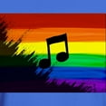 thumbnail image 3 of CafePress - Musical Note Gay Rainbow Art T Shirt - Men's Classic Graphic Cotton T-Shirt, 3 of 4