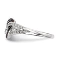 thumbnail image 3 of Sterling Silver White & Blue Diamond Ring Size 7, 3 of 3