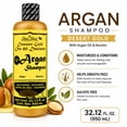 thumbnail image 3 of Labs Incredible Desert Gold Argan Shampoo with Keratin 32.12 fl oz (950 mL) | Sulfate Free & Paraben Free Hair Care Shampoo | Shampoo de Argán, 3 of 5