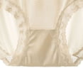 thumbnail image 3 of IUYRTFE Women's Seamless Ice Silk Briefs, 100% Polyester Breathable Low Rise Panties, 3 of 4