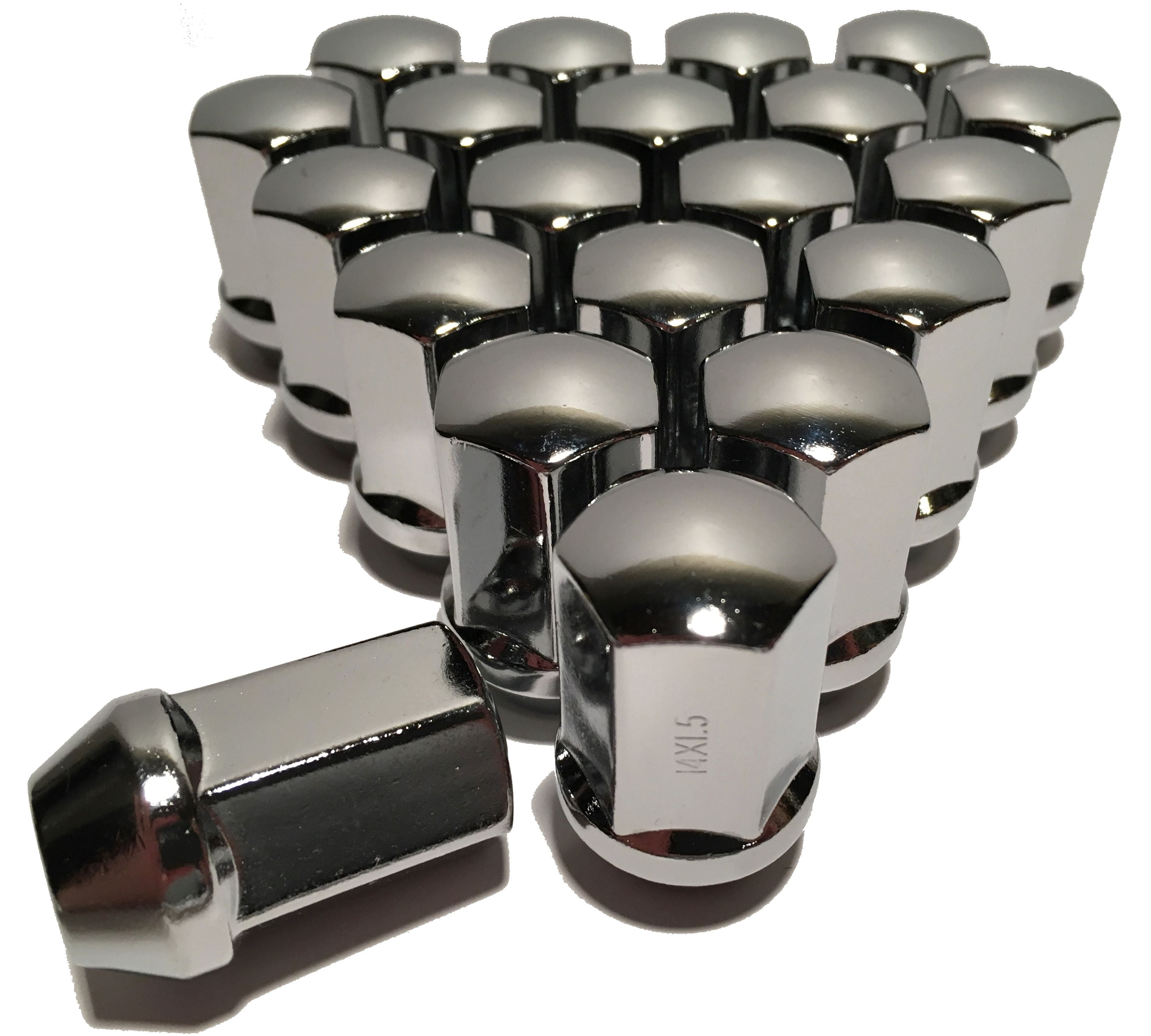 20 Chrome 14x1.5 OEM Lug Nuts RAM 1500 Durango Factory Wheel Lugs 1.5
