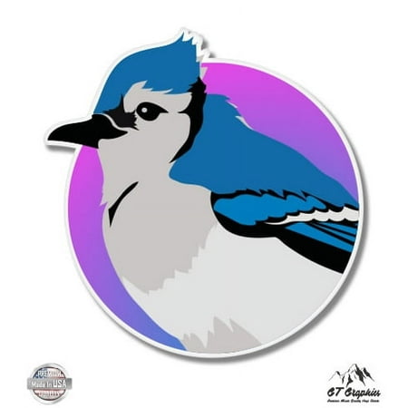 Blue Jay - 3" Vinyl Sticker - For Car Laptop I-Pad Phone Helmet Hard Hat - Waterproof Decal