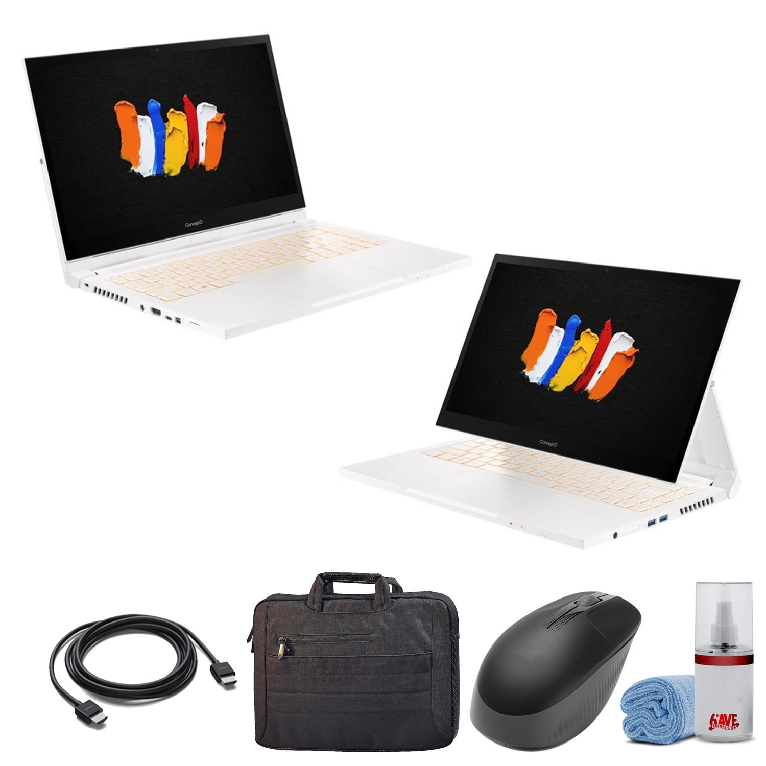 Acer ConceptD 3 Ezel Convertible Creator Laptop (Accessories Bundle