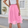 thumbnail image 6 of BRDFRL Women A-Line Tulle Skirt Tutu Knee Length Pink XL, 6 of 6