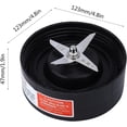 thumbnail image 2 of Yazoeia Rx1700w Extractor Blender Blade Stainless Steel Replacement Part for N17-1001 CJC912-186787, 2 of 3