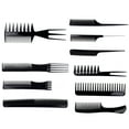thumbnail image 3 of Peine Soidarity 10 unids set Kit de peine de anchos Negro MR5649-00, 3 of 6