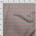 thumbnail image 2 of oneOone Cotton Poplin Twill Dark Peach Orange Fabric Leaves Sewing Fabric By The Yard Printed Diy Clothing Sewing Supplies 56 Inch Wide, 2 of 4