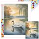 thumbnail image 1 of Kit Con Cuentas Cuadradas 5D DIY Cisne Pared para El Arte 45x45cm, 1 of 9