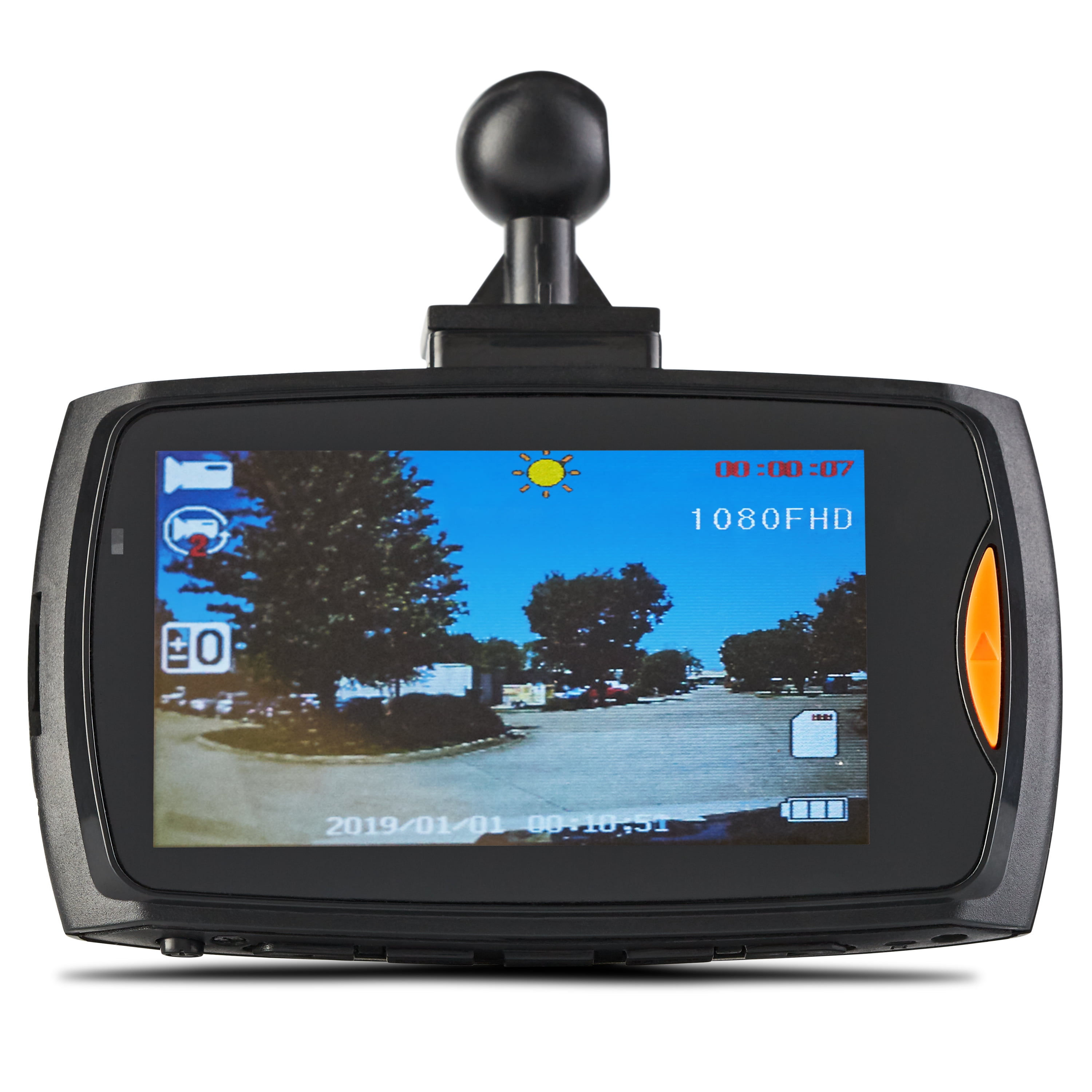 Pyle 2.7'' LCD Display HD Vehicle Dash Cam - 480p Dual Front and