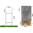 thumbnail image 3 of 20 Stake 10'' x30'' Double H-FRAME X 9 Gauge galvanized wire Yard Sign holder Made in USA, 3 of 5
