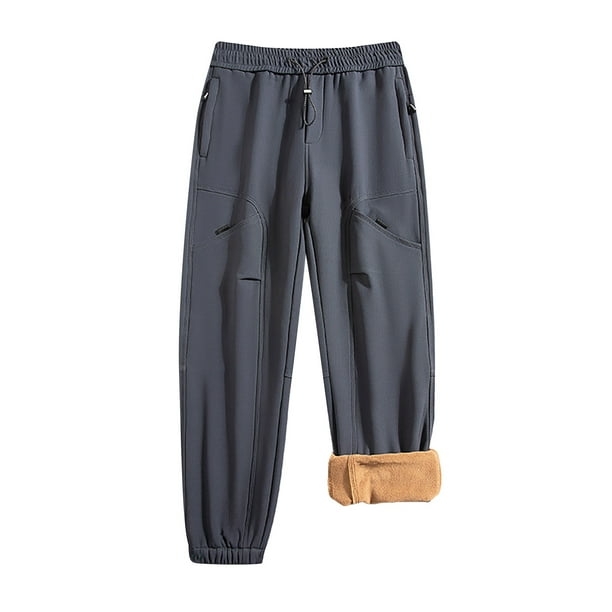 Pantalones largos de invierno para hombre, rectos, de terciopelo, informales, de uso diario, de rayón