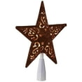 thumbnail image 4 of Northlight Lighted Glittered 5 Point Cut-Out Star Christmas Tree Topper - 9.75" -Red - Clear Lights, 4 of 6