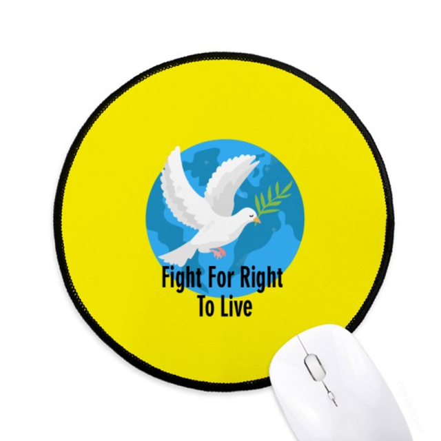 Tapis de Souris Indépendant American Right Freedom Life pour Bureau Rond pour Ordinateur
