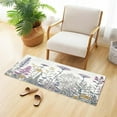 thumbnail image 2 of Coolnut Wildflower Bath Mat, Dry Quickly Non Slip Absorbent Bath Rug, Soft Living Room Bedroom Home Floor Mats, Bath Mats for Bathroom, Tub and Shower 20" x 39" Home Decor, 2 of 7