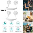 thumbnail image 1 of Ventilador Manos Libres Mini Deportes De 2 Piezas, Ventilador USB Recargable, Ventilador De Banda Para El Cuello Portátil, Cabezal De Viento Doble, Fl Soledad Ventilador de enfriamiento deportivo USB portátil, 1 of 7