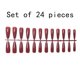 thumbnail image 2 of Seitruly 24 piezas Extra largas Prensa en uñas Artificial DIY Sólido Duradero Francés Elegante Uñas acrílicas para salones de manicura Arte Cubierta Juegos de manicura 15Pasta de frijol rojo Seitruly CE011405-15, 2 of 6
