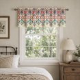 thumbnail image 2 of SPXUBZ Vintage Ethnic Geometric Pattern Window Valance, Rod Pocket Kitchen Curtains Valance for Bathroom Living Room Small Window Treatment, 1 Panel, 2 of 5