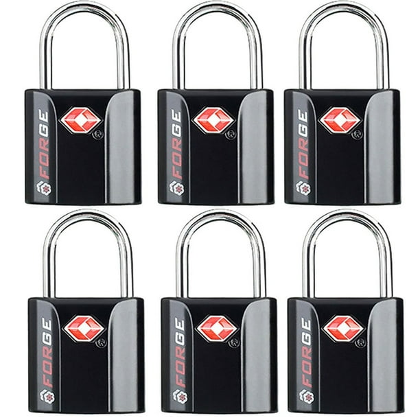 TSA Approved Luggage Locks, UltraSecure Dimple Key Travel Locks with Zinc Alloy Body