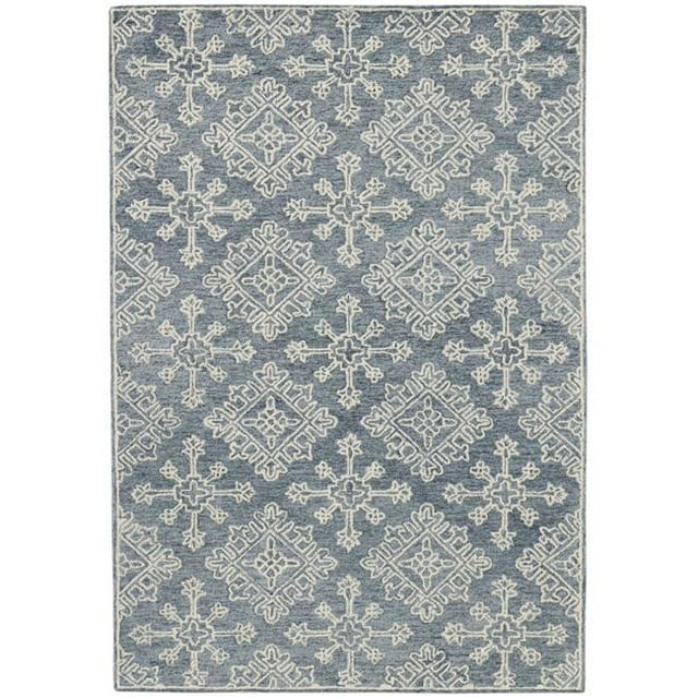Amer Rug BOS347696 7 ft. 6 in. x 9 ft. 6 in. Boston Modern Hand-Tufted Rug, Dark Gray