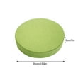 thumbnail image 2 of Round Linen Cushion 14 Inch Diameter Outdoor Chair Pad Breathable Patio Furniture Decor, 2 of 7