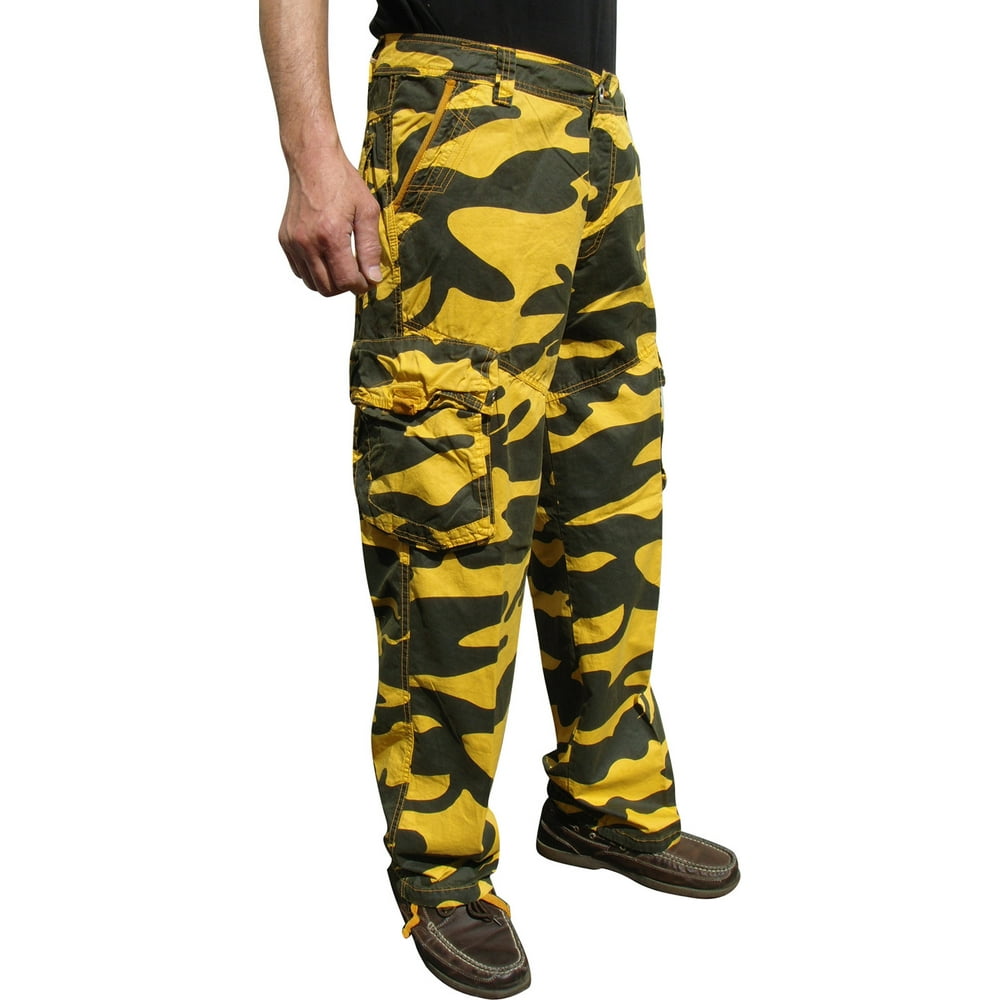 Mens Military-Style Camoflage Cargo Pants #27C1 34x34 Mt - Walmart.com ...