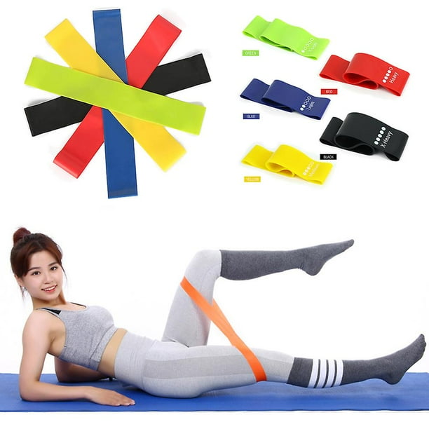 Bandas elásticas de látex para entrenamiento deportivo, yoga, perfeccionamiento, entrenamiento, equipo de fitness unisex.