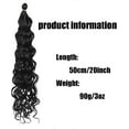 thumbnail image 2 of Aorsher Deep Wave Braiding Hair Pre Stretched 20 Inch Synthetic Ocean Wave Crochet Hair for Women Goddess Curly Braiding Hair Extensions Ombre E, 2 of 6