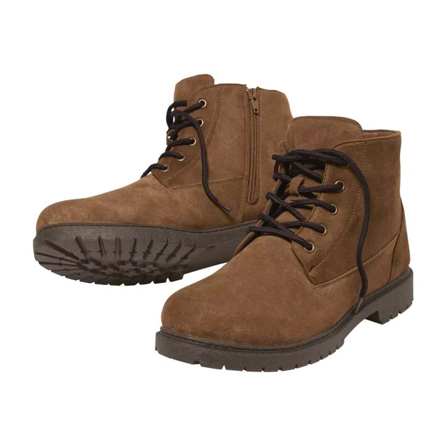 Atlas For Men - Botas a los Tobillos de Cuero Partido para Hombre (Marrón)