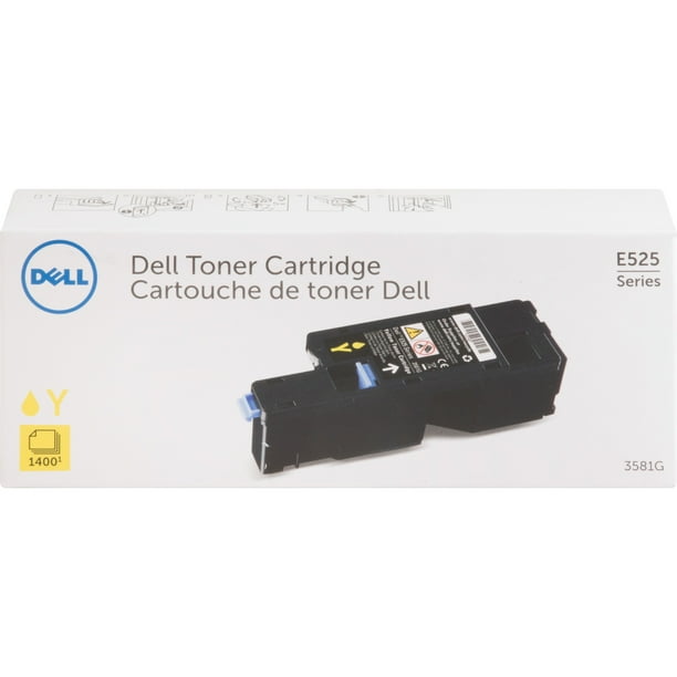 Dell, DLL3581G, 1,400 Page Yellow Toner Cartridge for Dell E525w Color