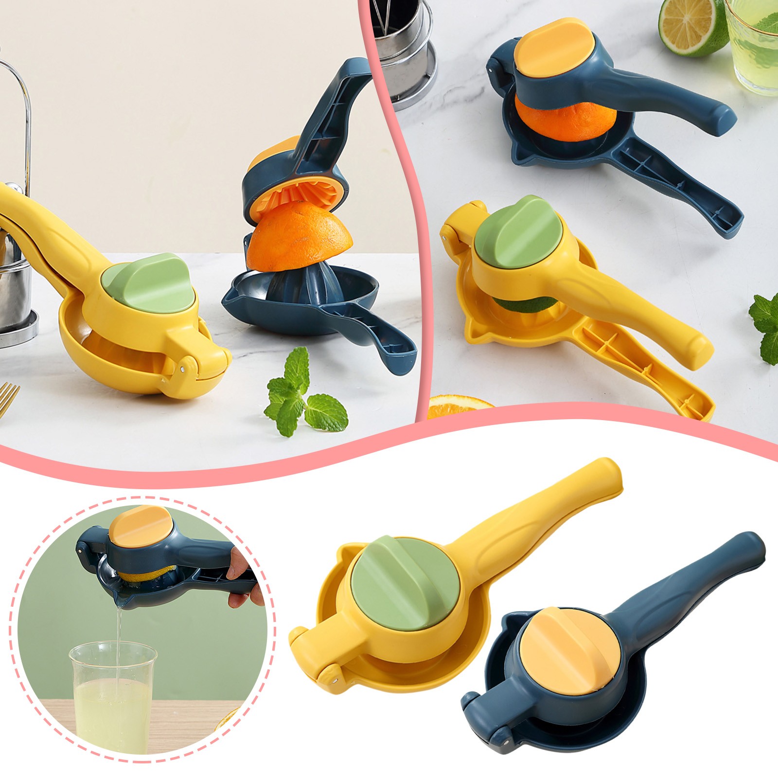Presse-agrumes Manuel En Inox 304 - Pour Grenades, Oranges, Citrons - Grande Capacité, Extraction Facile Et Efficace