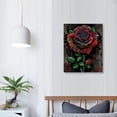 thumbnail image 4 of JEUXUS Modern Graffiti Canvas Wall Art Abstract Colorful Rose Painting Poster Art Prints for Living Room Bedroom Wall Decor Stretched and Framed Ready to Hang, 4 of 5