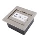 thumbnail image 5 of Enchufe Empotrable Para Piso, Toma De Piso De 3 Clavijas USB A USB C Puerto LAN A Prueba De Agua Plateado Para Pisos, Encimeras, Terrazas Y Mesas, 5 of 7