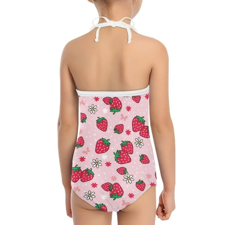 FOR U DESIGNS Strawberry Daisy Halter Swimsuit for Age 5-6 Cute Pink Sleeveless Dancing Leotards for Kids Teens Girls Elastic Quick Dry Bathing Suit - Walmart.com FOR U DESIGNS Strawberry Daisy Halter Swimsuit for Age 5-6 Cute Pink Sleeveless Dancing Leotards for Kids Teens Girls Elastic Quick Dry Bathing Suit - Walmart.com