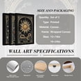 thumbnail image 2 of 3Pcs Vintage Tarot Celestial Canvas Wall Art Sun Moon Stars Wall Decor Pictures Gothic Dark Aesthetic Flower Posters Prints for Living Room Bedroom Home Decoration, 2 of 6
