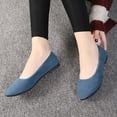 thumbnail image 2 of Xiaoxatg Women's Casual Shoes Comfortable Everyday On Footwear Ideal For Relaxing Outings Versatile Suede Design Closed Toe Heel For Any Season And Outfit 9 Dark Blue, 2 of 9