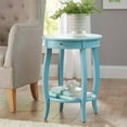 thumbnail image 1 of Better Homes & Gardens Round Accent Table with Drawer, Light Blue, 1 of 8