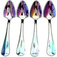 thumbnail image 1 of Stainless Steel Grapefruit Spoons For Citrus Fruit, Rainbow Magic Mirror Finish Serrated Grapefruit, 1 of 3