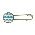 thumbnail image 1 of Japanese Ukiyoe Classical Pattern Wave Retro Metal Brooch Pin Clip Jewelry, 1 of 3