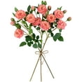 thumbnail image 5 of Northlight Real Touch™ Pink Artificial Camellia Rose Floral Sprays, Set of 6 - 23", 5 of 9