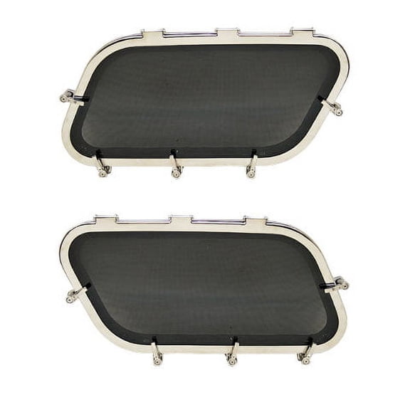 Bomar Boat Portlight Windows | 22 x 10 1/2 Inch Stainless (Set of 2)