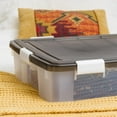 thumbnail image 5 of IRIS Underbed 47 Qt Storage Bins with Lids and Tight Latch and Seal - Gray/Clear, 5 of 6